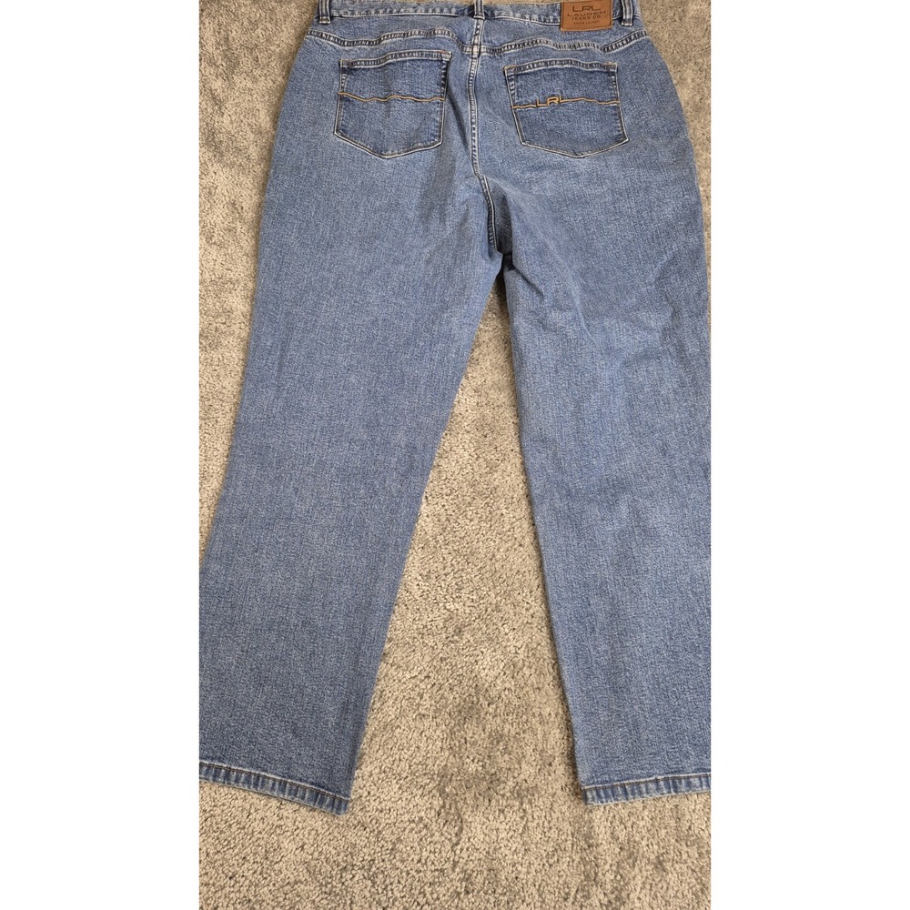 LRL Lauren Jeans Co. Ralph Lauren Womens‎ 14 Blue Medium Wash Short